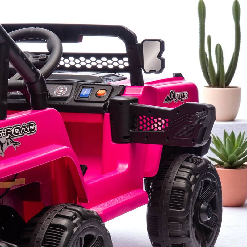 12V 6-Wheel Electric Truck for Kids, Remote Control, 4 Motors, Bluetooth, MP3, LED Lights, 3-5 Years