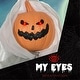 preview thumbnail 6 of 5, Animated Pumpkin Ghost with Glowing Red Eyes and Creepy Howling Sounds