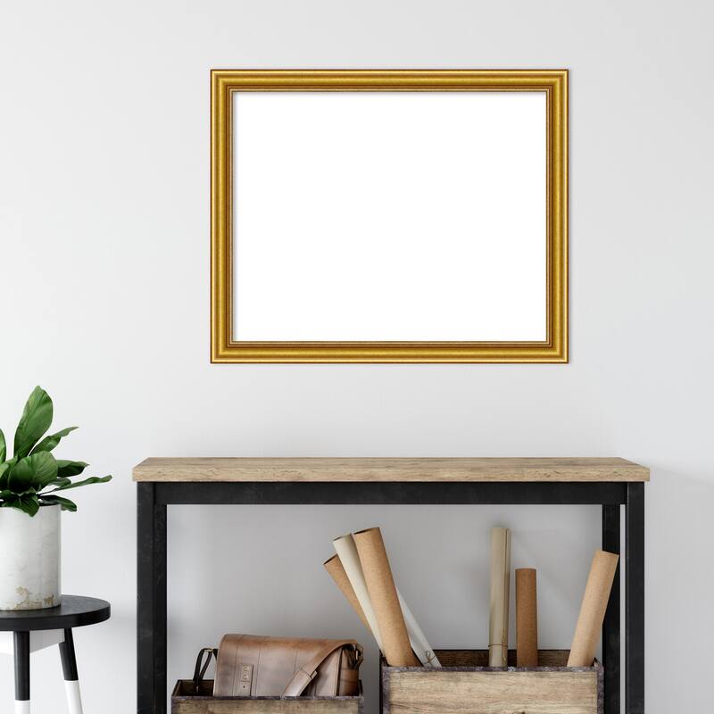 Amanti Art Townhouse Gold Framed Dry Erase Magnetic Board