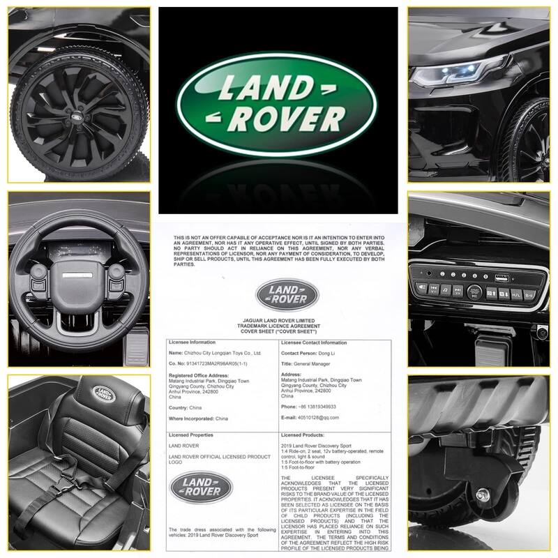 Licensed Land Rover Kids Electric Car, Ride On Car