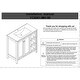 preview thumbnail 11 of 9, Bathroom Vanity with Top Sink Freestanding Vanity Set with Mirror Cabinet