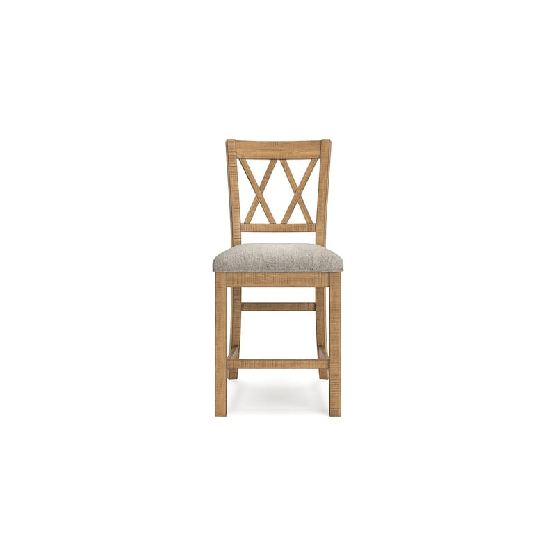 Signature Design by Ashley Havonplane Brown Counter Height Barstool - 20.5"W x 24.25"D x 42"H