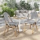 preview thumbnail 78 of 95, Furniture of America Irene French Chevron Wicker Patio Dining Chairs