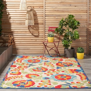Nourison Aloha Indoor/Outdoor Floral Area Rug