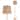 JONATHAN Y do 61" 2-Light Coastal Bohemian Iron/Rattan LED Floor Lamp with Pull-Chain, Brown Wood Finish