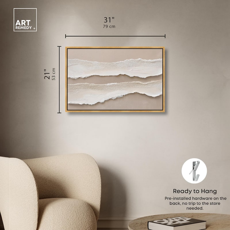 Textured Sea III Canvas by Art Remedy