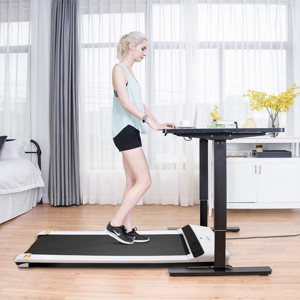 Thin top portable treadmill