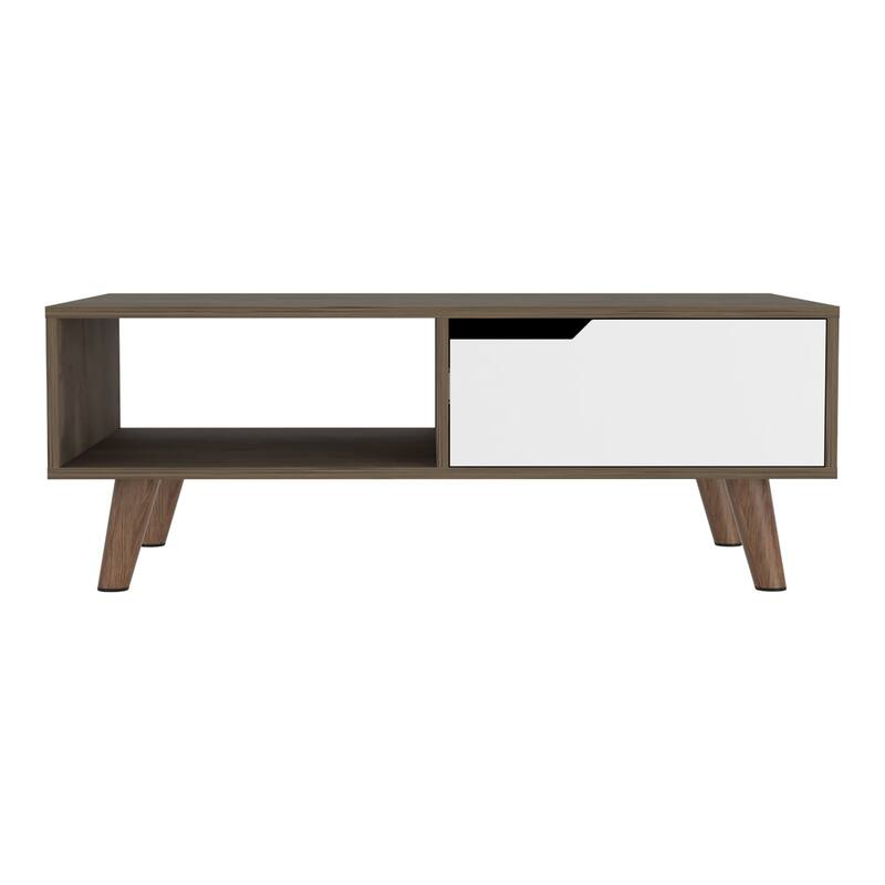 Coffee Table 2.0 for Living Room, One Drawer, Four Legs