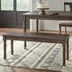 preview thumbnail 9 of 16, Barish 6-piece Burntwood Dining Set with Bench