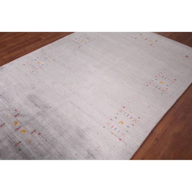 Tribal Gabbeh Oriental Area Rug Handmade Living Room Wool Carpet - 5'3"x 7'9"