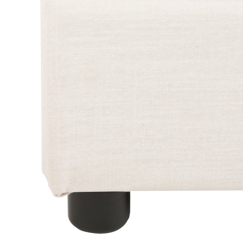 SAFAVIEH Thereze Linen Upholstered Platform Bed
