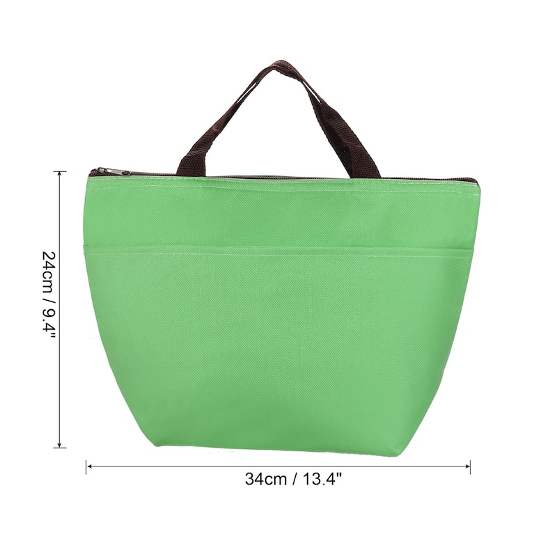 Lunch Box for Women/Men, Insulated Cooler Lunch Bag, 9.4x13.4 Inch - Green