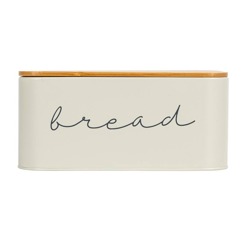 Metal "Bread" Bin with Bamboo Lid