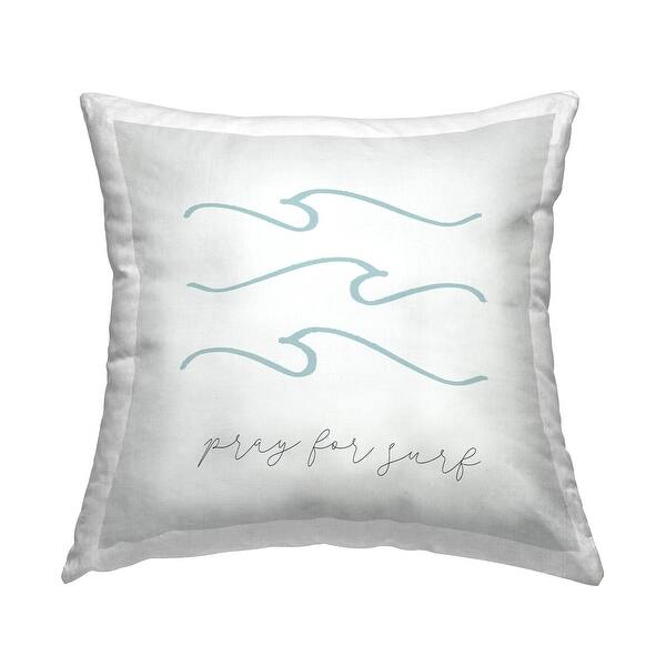 Stupell Pray for Surf Nautical Beach Phrase Tranquil Waves