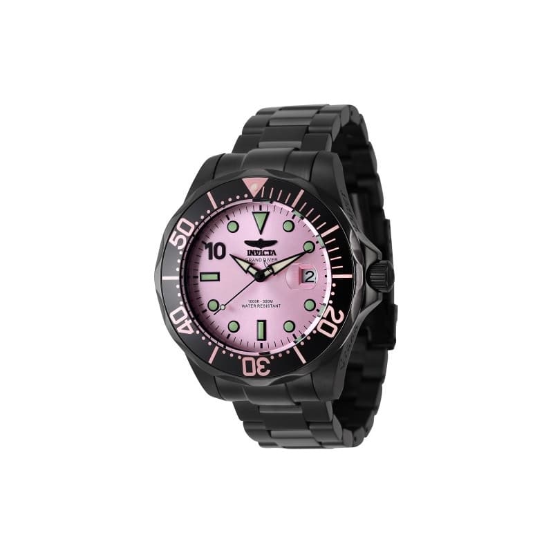 Invicta Men's 47187 Pro Diver Automatic Multifunction Pink Dial Watch