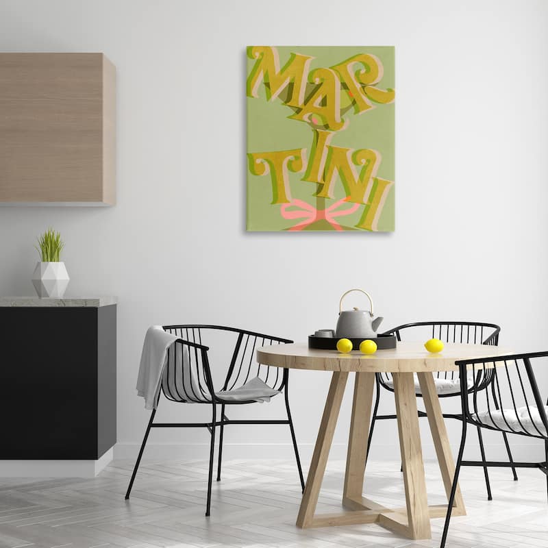 Stupell Classic Retro Martini Canvas Wall Art Design By Lil' Rue