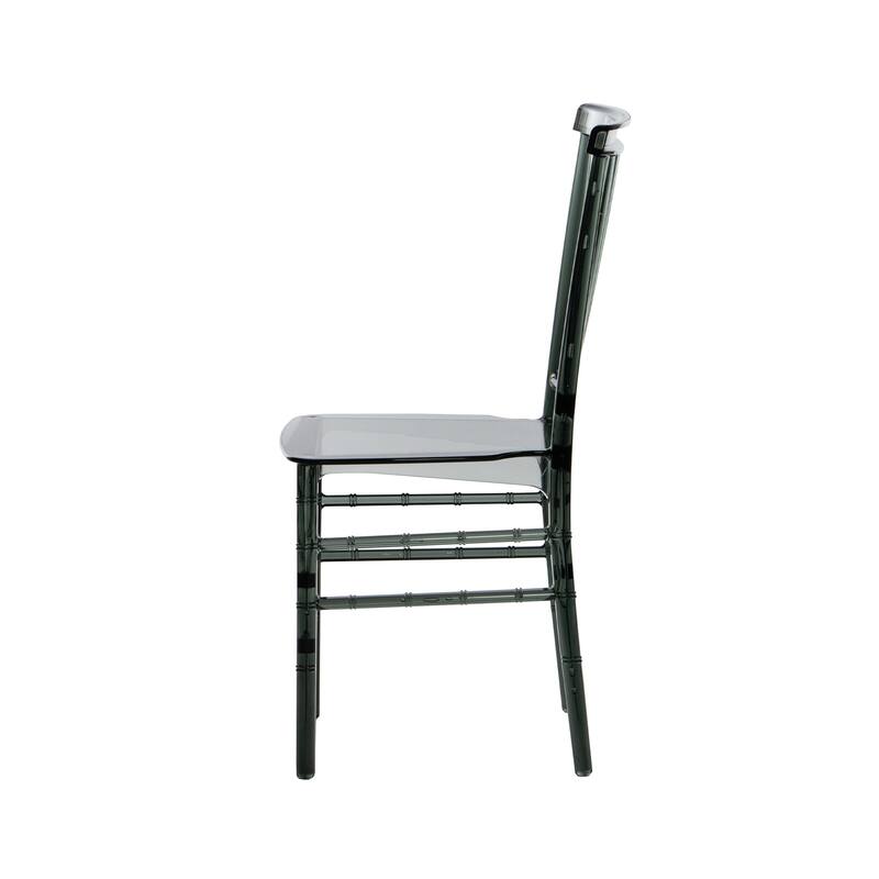 Modern Designs 2 and 4- piece Set of Stackable Transparent Chiavari Chairs for Events - N/A
