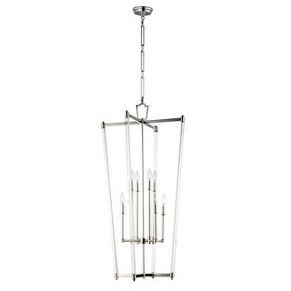 Lucent 8-light 21.25" Wide Steel Pendant - Polished Nickel