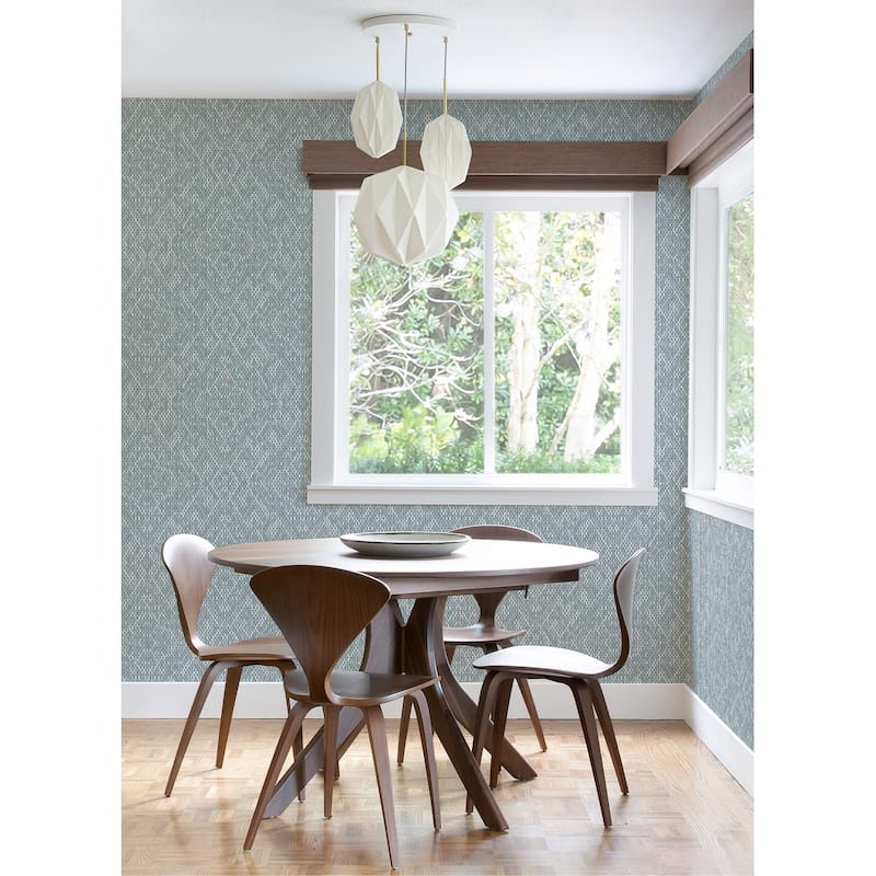 Scott Living Felix Sky Blue Geometric Wallpaper