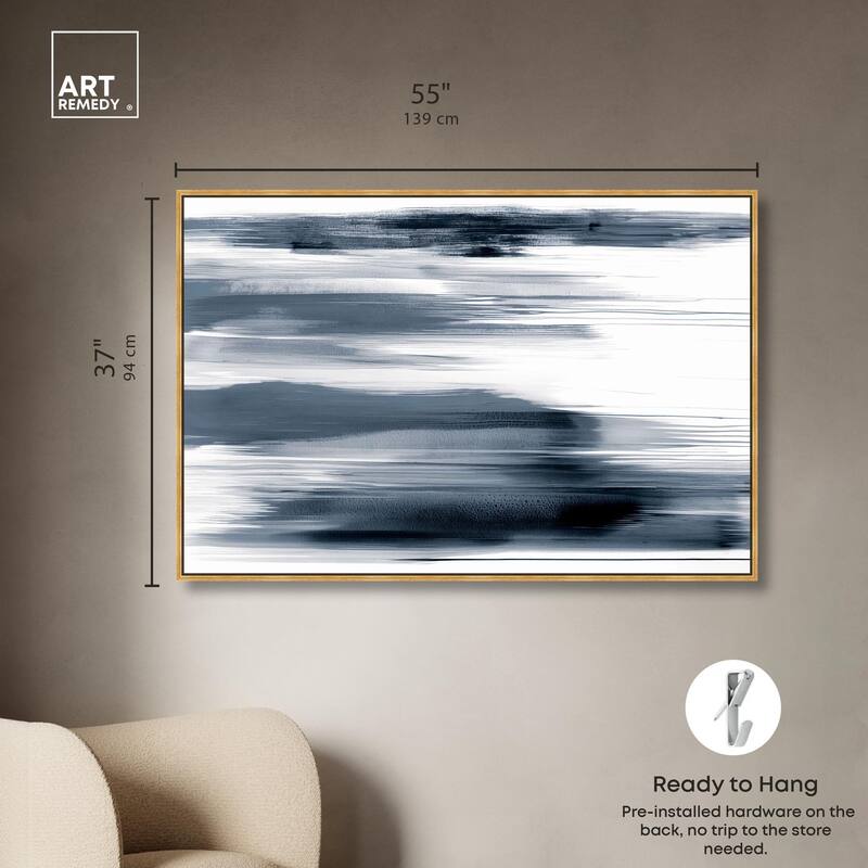Blue Mirage Canvas by Art Remedy
