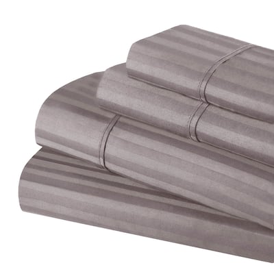 Superior Egyptian Cotton 300 Thread Count Stripe Deep Pocket Bed Sheet Set