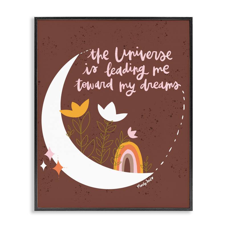 Stupell Leading Me To My Dreams Framed Giclee Art Design By Mandy Ford Art + Illustration - 16 x 20 - Black