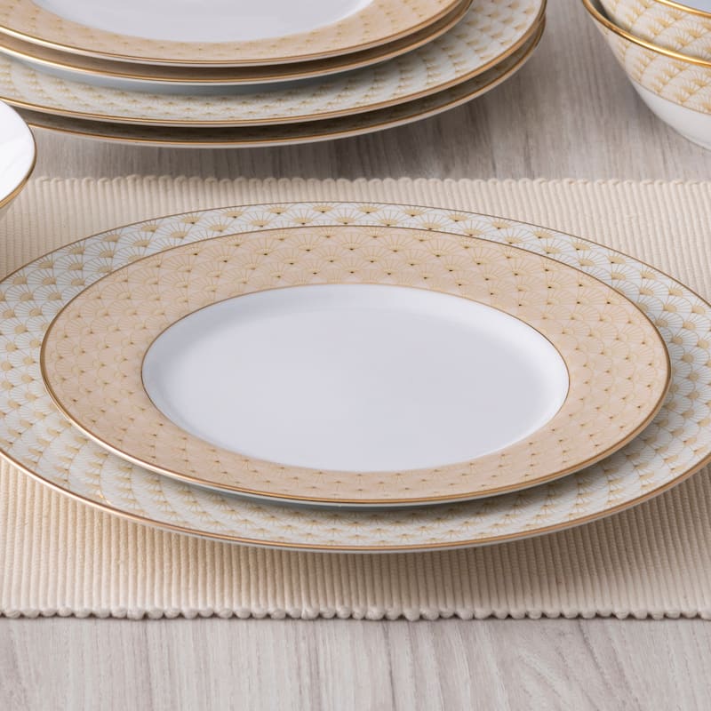 Noritake Trocadero Gold Set Of 4 Salad Plates, 8.25"