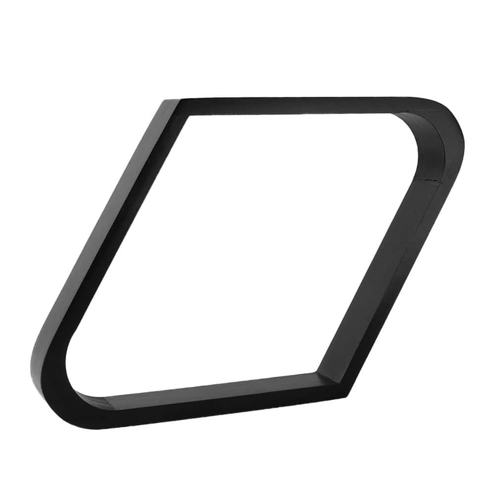 GSE™ Black Solid Wood Billiard 8-Ball Triangle/9-Ball Diamond Pool Ball Racks for 2-1/4" Pool Balls