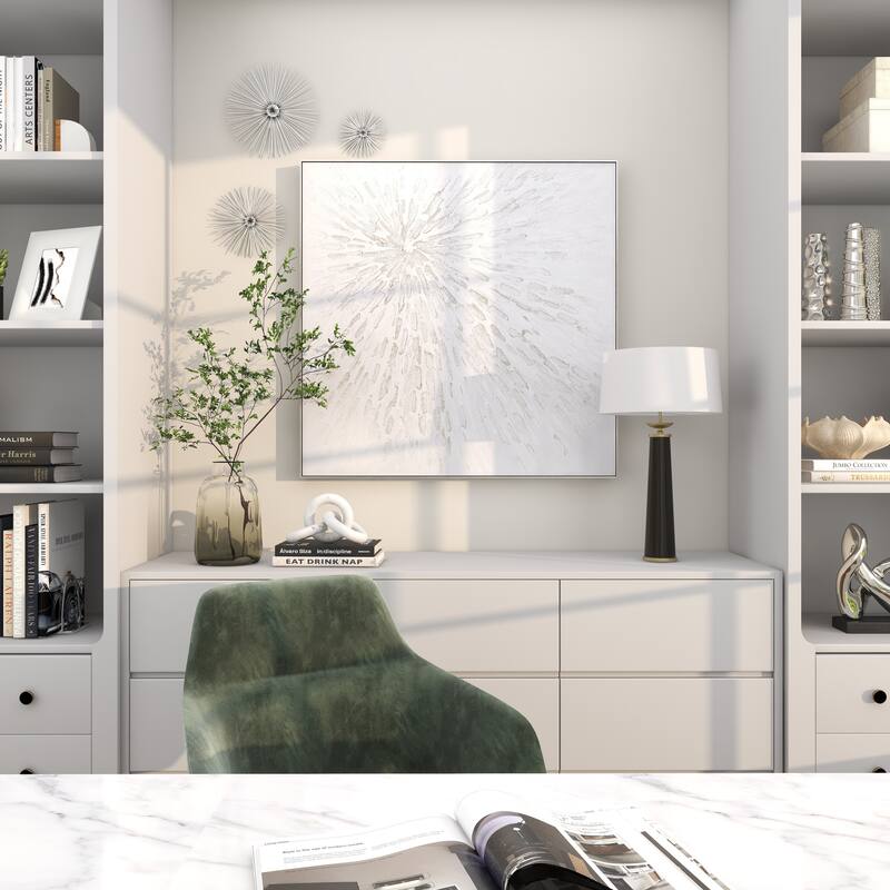 CosmoLiving by Cosmopolitan Metal 3D Starburst Wall Decor (Set of 3) - Silver, Gold, Black, Copper