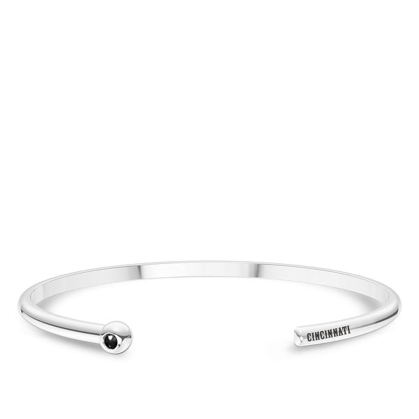 DiamondJewelryNY Bangle Bracelet Stainless Steel and Cubic Zirconia Bangle