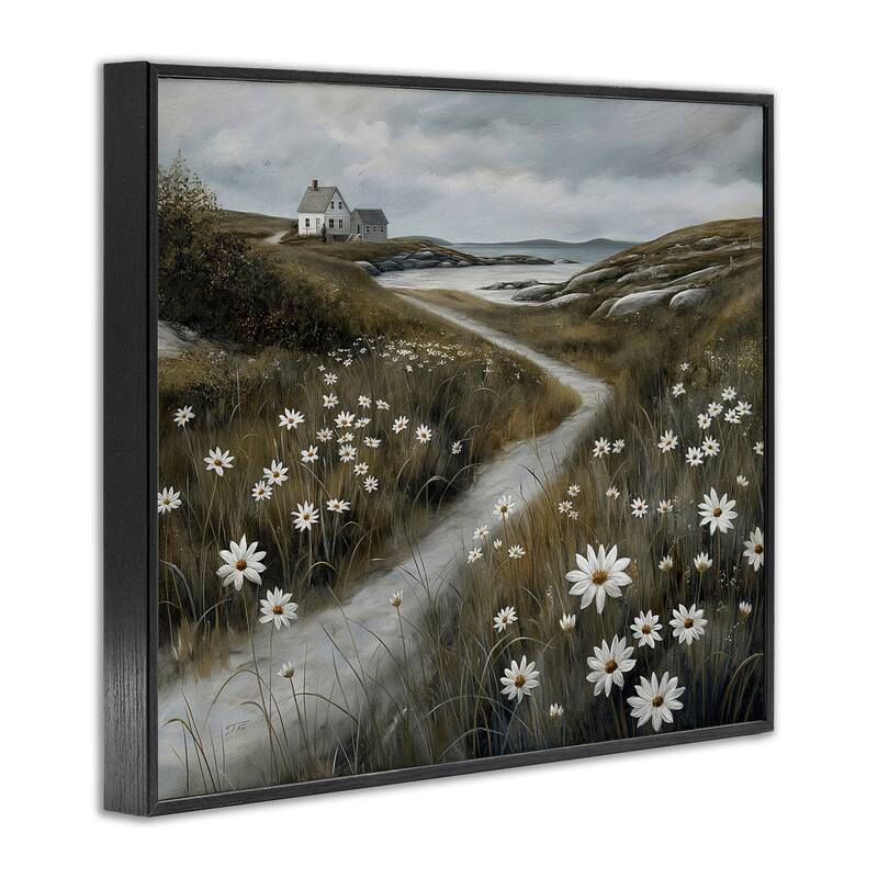 Stupell Serene Coastal Cottage Path Framed Giclee Art Design By Imagine It Images