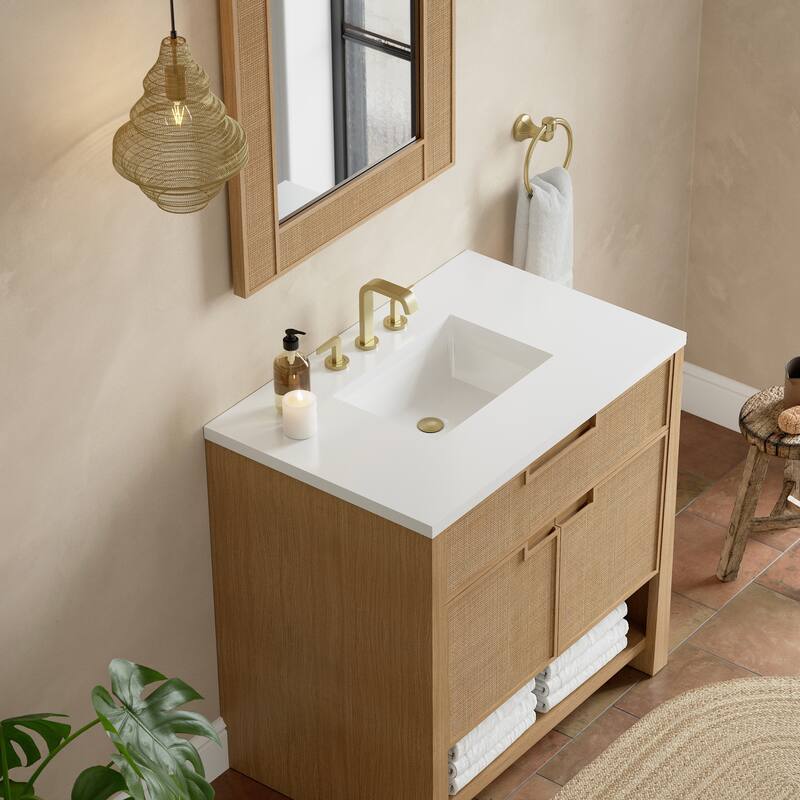 Solene 28" Mirror, Serenity Blue