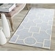preview thumbnail 15 of 82, SAFAVIEH Handmade Cambridge Tula Modern Moroccan Wool Rug 2'6" x 6' Runner - Light Blue/Ivory - Runner