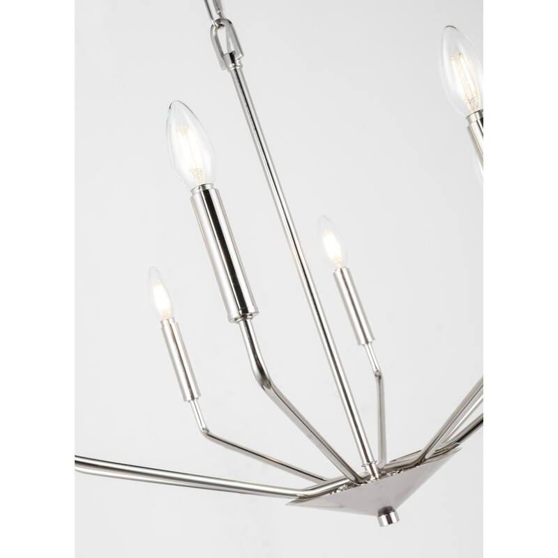 Elegant Lighting Enzo 8 Light 25" Wide Taper Candle Chandelier