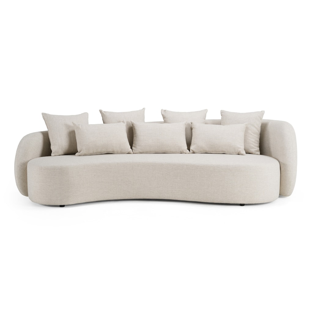 Renava Tabarca Outdoor Beige Fabric 4 Seat Sofa
