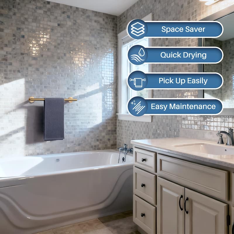 WOWOW Mutiple Length Wall Mounted Stainless Steel Towel Bar