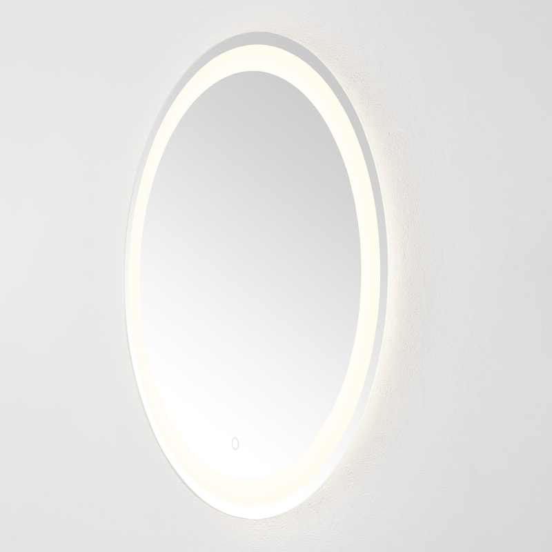 SAFAVIEH Home Caspar 30" LED Vanity Mirror - Silver / White