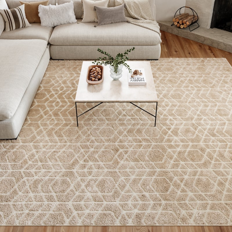 Nourison Washable Charm Indoor only Geometric Area Rug