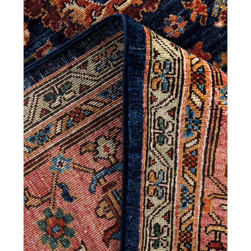 Serapi One-of-a-Kind Hand-Knotted Area Rug - Blue - 10' 0" x 13' 10"