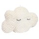 White Polyester Cloud with Eyelashes Accent Pillow - Bed Bath & Beyond ...