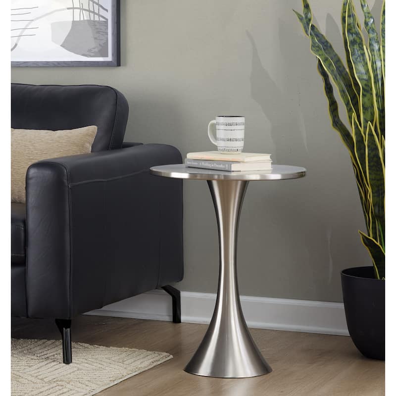 Lenuxe 24" Metal Accent Table