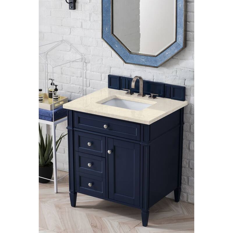 James Martin Vanities 655-V30-3EMR Brittany 30" Single Basin Poplar