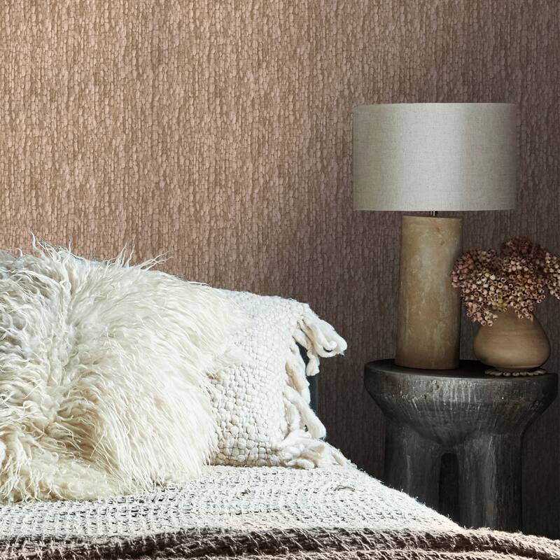Heirloom Knit Baked Beige Wallpaper