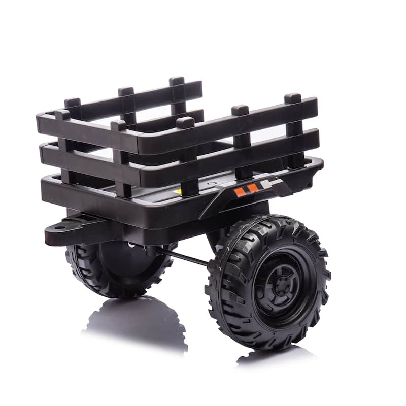 Ride on Tractor,Trailer,24VBattery Powered Electric Toy,200w*2motor 1.86-4.97MPH,Remote Control,3 speed adjustable,LED,safe belt