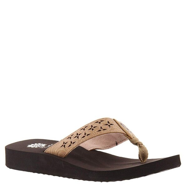 little girl yellow box flip flops