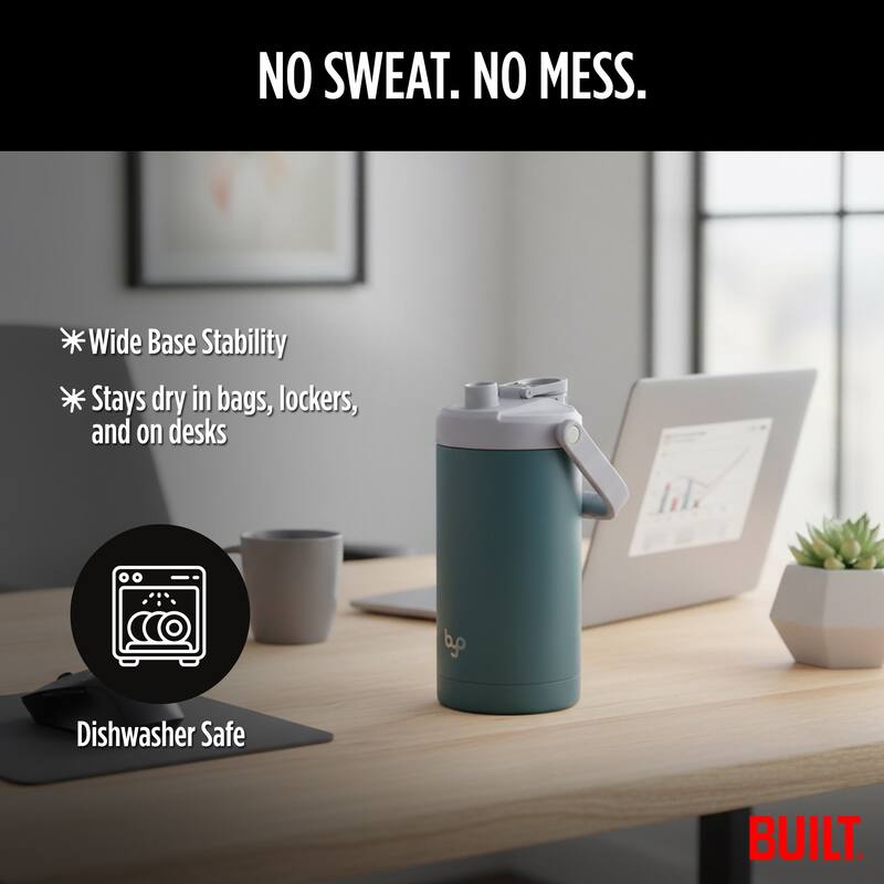 Byo 64 Oz Double Walled Insulated Stainless Steel Bottle - 64 Oz