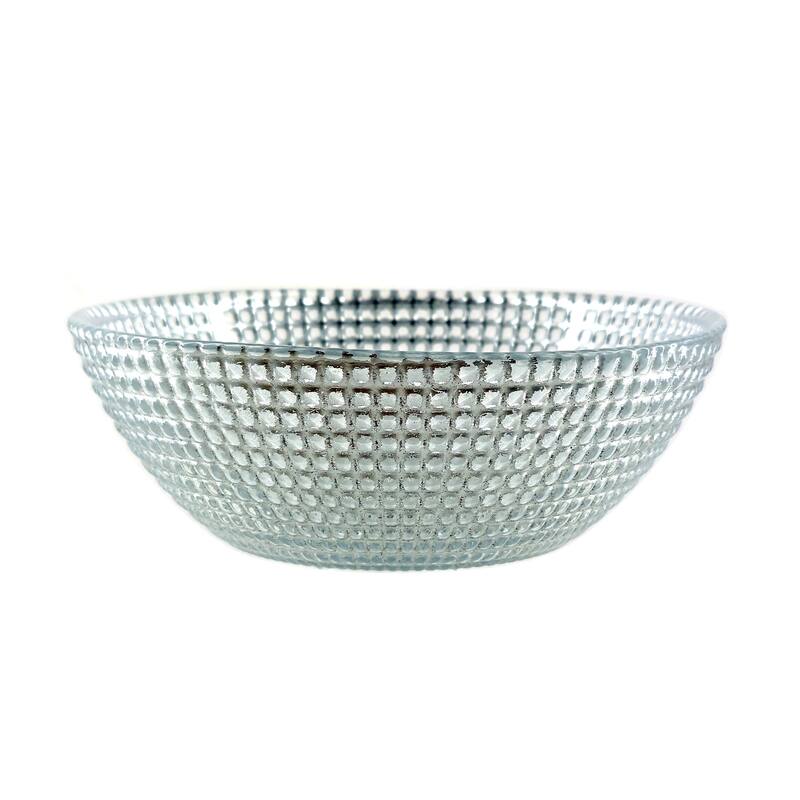 5 Inch Glass Bowls with Captivating Beaded Pattern Perfect for Both Casual and Formal Occasions