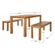 preview thumbnail 7 of 5, SAFAVIEH Outdoor Living Dario 3-Piece Dining Set - 59"W x 32"D x 30"H