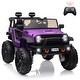 preview thumbnail 20 of 30, 2 Seats 24V Kids Ride on Truck with Remote Control Purple