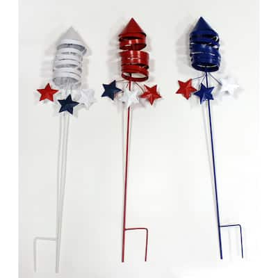 33" Americana Fireworks Stakes, Set of 3